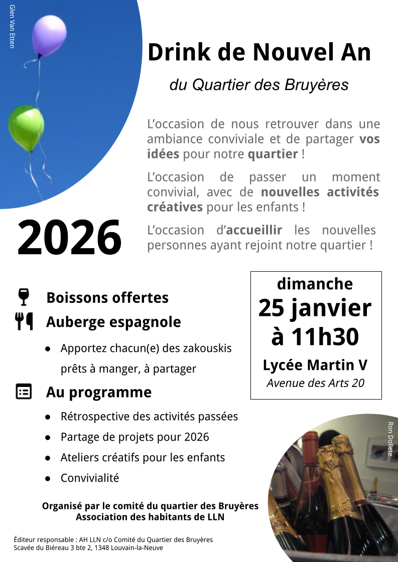 Affiche Drink de Nouvel An 2026